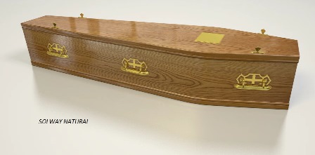 Solway coffin in natural finish