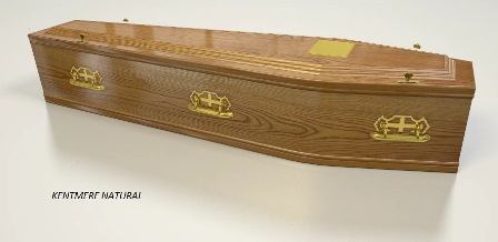Kentmere coffin in natural finish